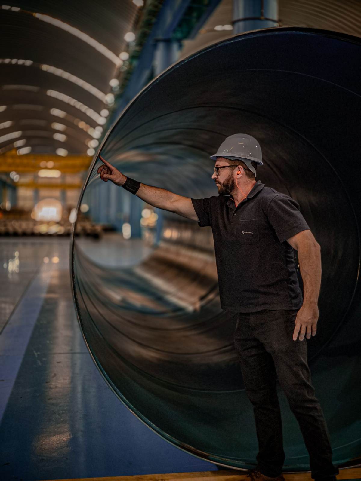 Ingeniør inspicerer et pumpehus